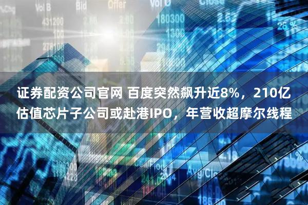 证券配资公司官网 百度突然飙升近8%，210亿估值芯片子公司或赴港IPO，年营收超摩尔线程